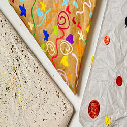 Bostik DIY Australia wrapping paper project banner