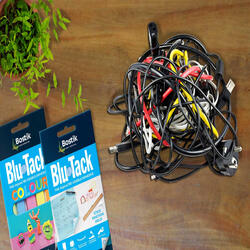 bostik diy hong kong tutorial how to organize your power cords with blu tack teaser