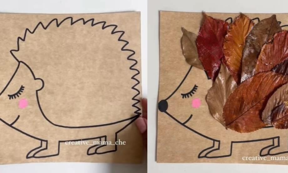 diy bostik uk ideas inspiration hedgehog leaf craft teaser 920x552px