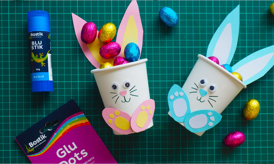 Bostik DIY Australia Tutorial Easter Cup Bunnies teaser