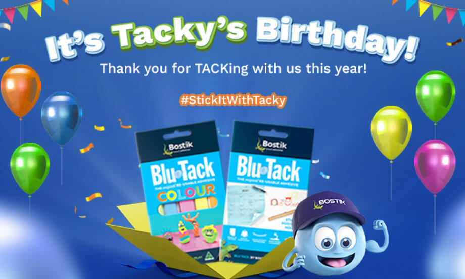 Bostik DIY news blu tack celebrating 53 years teaser image