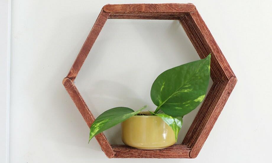 Bostik DIY Singapore Tutorials Hexagon Shelf Project Teaser Image