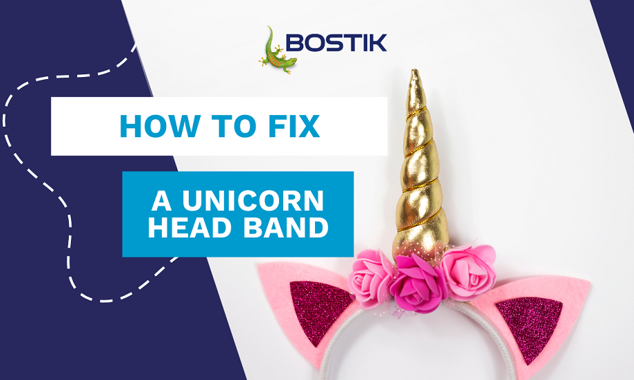 Bostik DIY South Africa Tutorial How To Fix A Unicorn Head Band DIY Banner