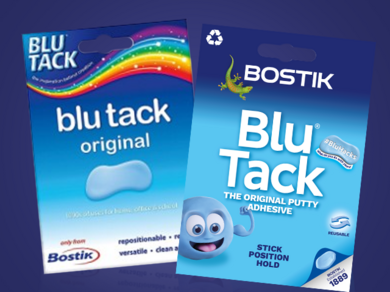 Bostik DIY Greece BluTack old new