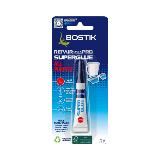 Bostik DIY New Zealand repair super glue liquid product image