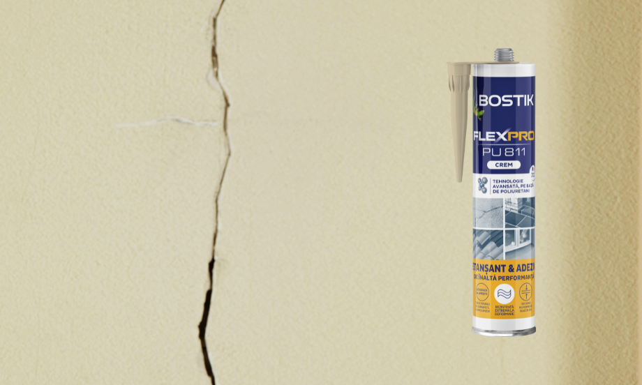 Bostik DIY Moldova PU 811 How to repara o crapatura in perete teaser