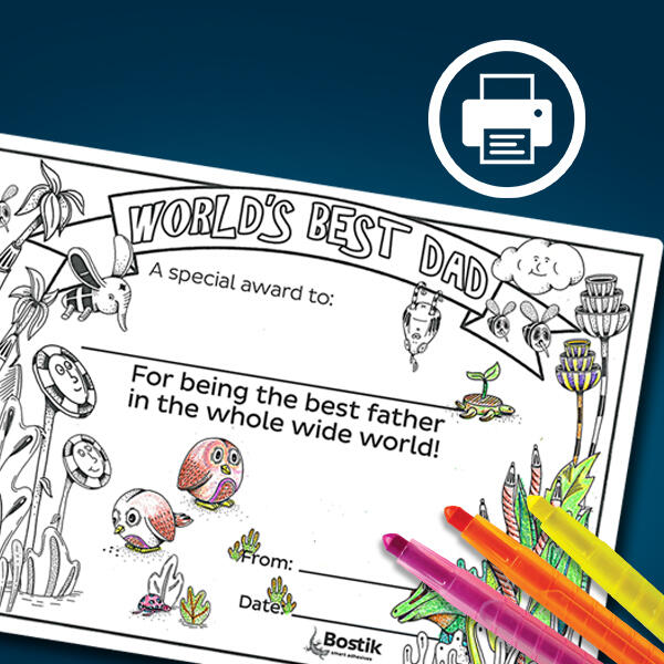 Bostik-DIY-South-Africa-Tutorial-Best-Dad-Award-step-1