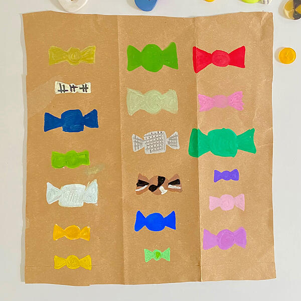 Bostik DIY Australia lollies craft step 2