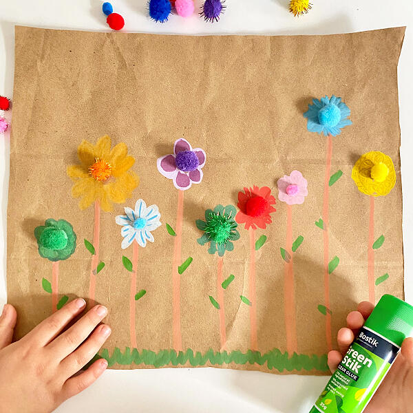 Bostik DIY Australia pom pom flowers step 3