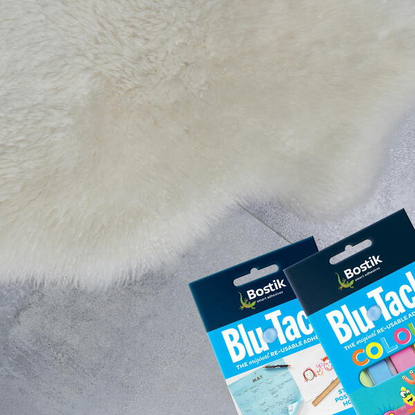 Bostik Hong Kong Tutorial How To Keep Your Floor Rugs In Place Using Blu Tack Step 4
