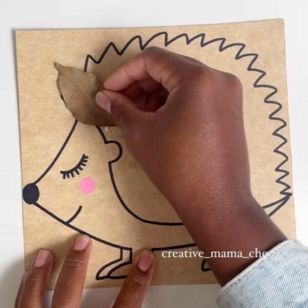 diy-bostik-uk-ideas-inspiration-hedgehog-leaf-craft-step-3
