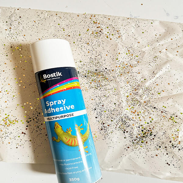 Bostik DIY Australia wrapping paper project step 2