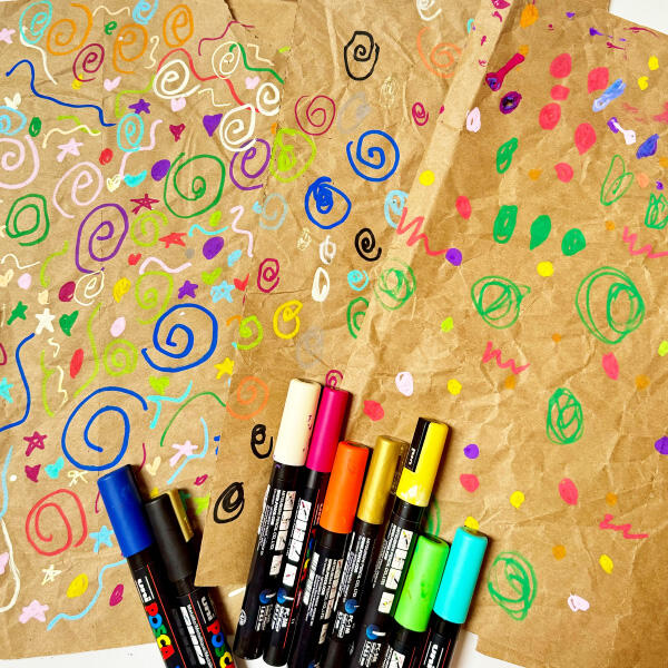 Bostik DIY Australia wrapping paper project step 3