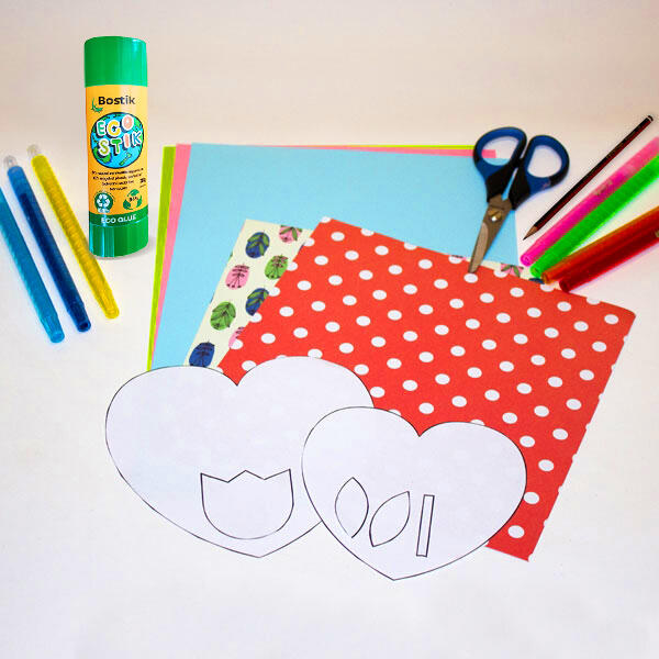 Bostik DIY New Zealand Tutorial Mother's Day Card step 1 600x600