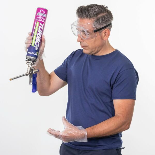 Bostik DIY Poland Tutorial gun foam safety preparation Block 5