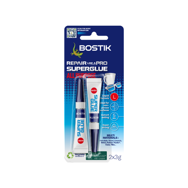 Bostik DIY Australia Repair - Superglue Liquid Product Image 2x3g