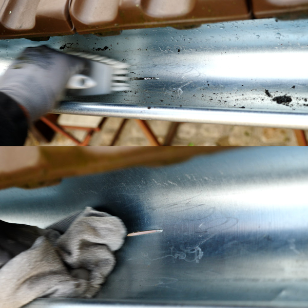 Bostik DIY Moldova Waterstop IMAGE repara fisura din jgheab Step 1