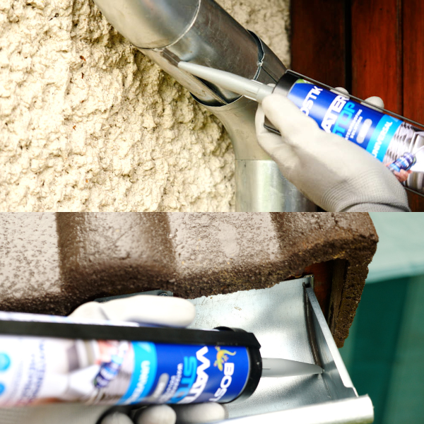 Bostik DIY Moldova Waterstop IMAGE repara suduri fisurate din jgheab Step 3