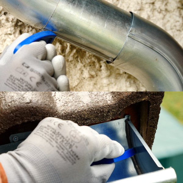 Bostik DIY Moldova Waterstop IMAGE repara suduri fisurate din jgheab Step 4