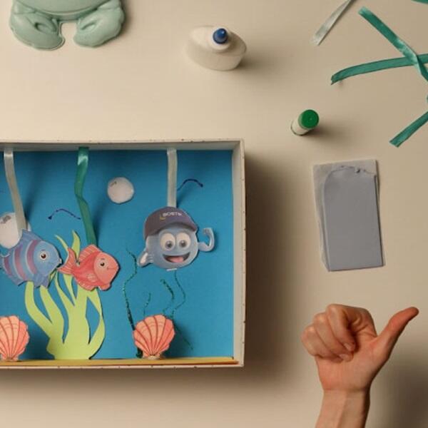 Bostik DIY United Kingdom tutorial craft aquarium fish step 4