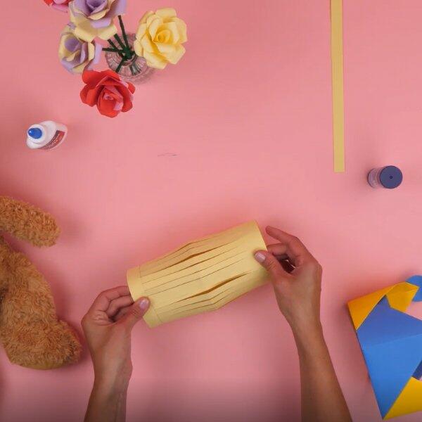 Bostik DIY Greece tutorial 3 fun ideas with paper step 24