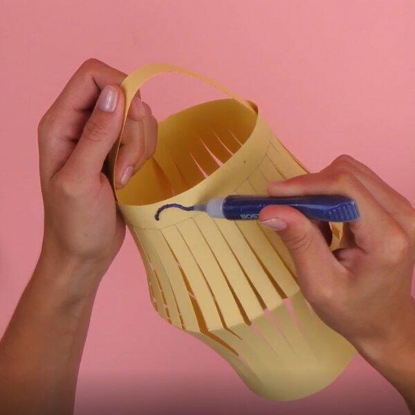 Bostik DIY Greece tutorial 3 fun ideas with paper step 26