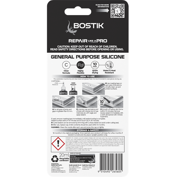 Bostik DIY Australia repair general purpose silicone product image 2