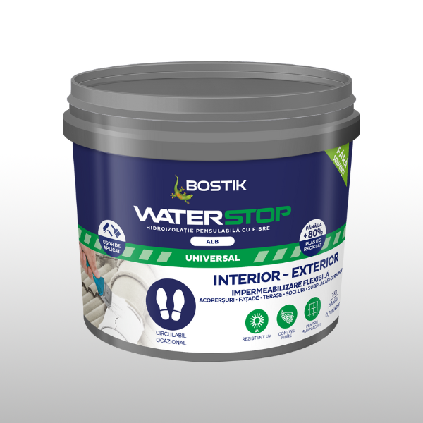Bostik DIY Moldova Waterstop Colorat Alb 1kg
