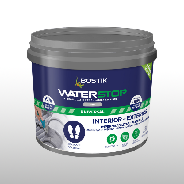 Bostik DIY Moldova Waterstop Colorat Gri 1kg
