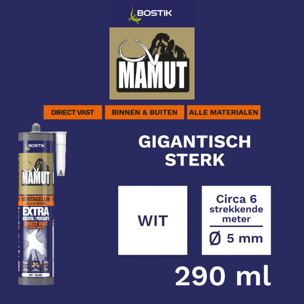 Bostik DIY Belgium Mamut Montagelijm product image