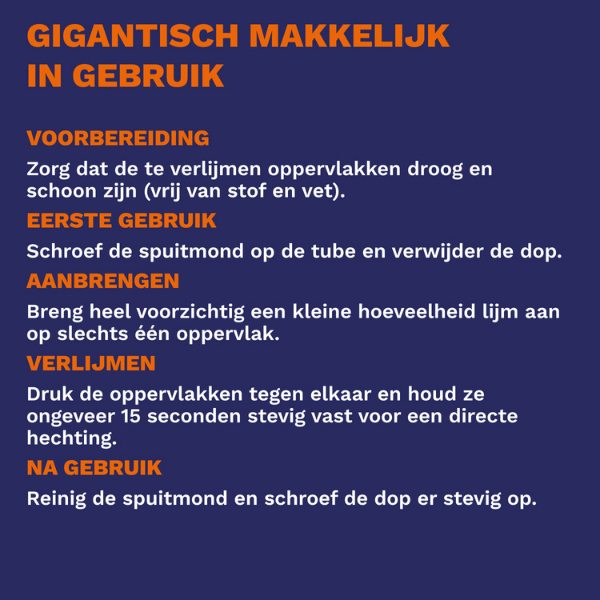 Bostik DIY Belgium Mamut Secondelijm product image