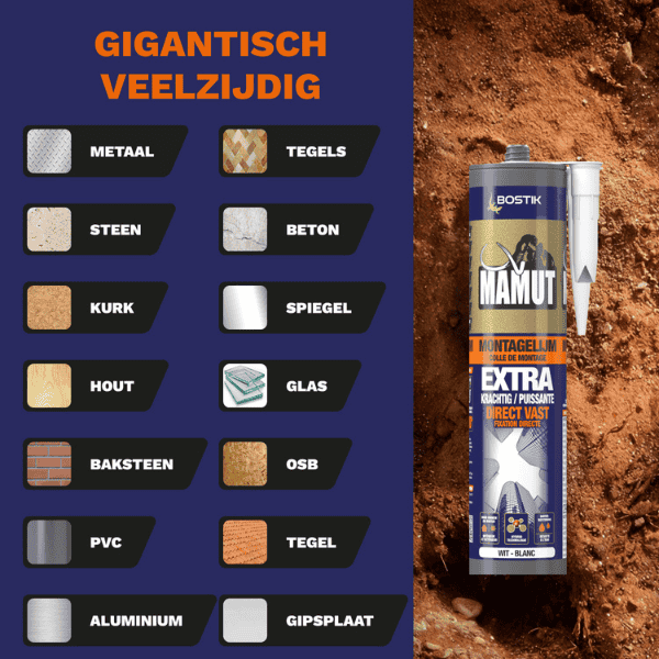 Bostik DIY Nederland Mamut Montagelijm product image