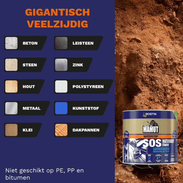 bostik diy Belgium Mamut waterstop product image