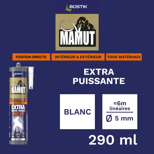 Bostik DIY Belgium French Mamut Colle de montage product image 2