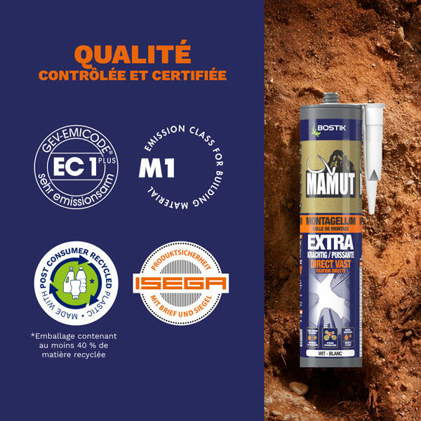 Bostik DIY Belgium French Mamut Colle de montage product image 6