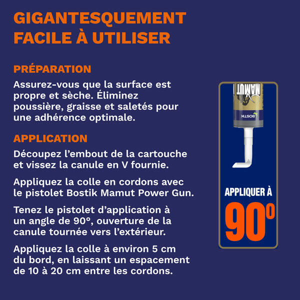 Bostik DIY Belgium French Mamut Colle de montage product image 7