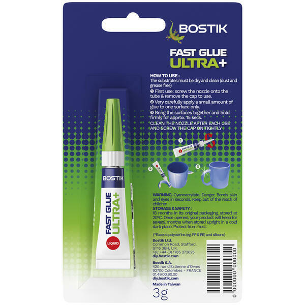 Bostik DIY Moldova RO Speed Glue Ultra Blister 3G Back