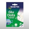 Pack of Bostik Glu Dots with 64 removable sticky dots for invisible fixing.