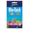 Front view of Bostik Blu Tack Colour pack, featuring colourful characters made from Blu Tack.