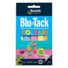 Front view of Bostik Blu Tack Colour pack, featuring colourful characters made from Blu Tack.