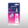 Bostik Sew Simple Fabric Adhesive in 25ml tube packaging, designed for strong, waterproof, and flexible fabric repairs.